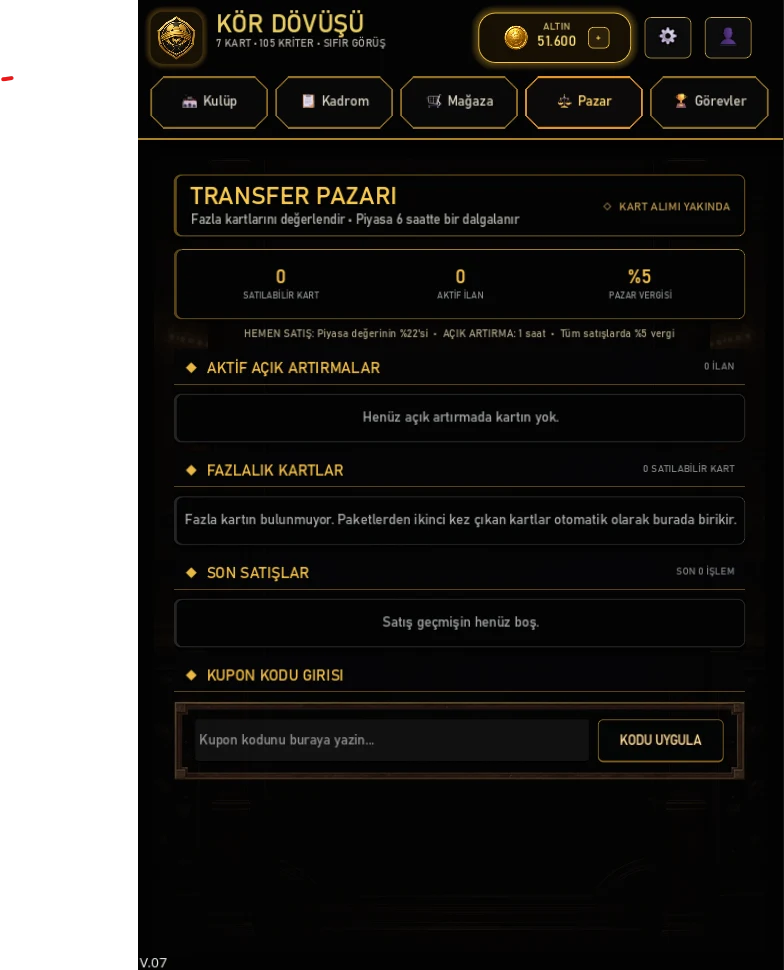 Kör Dövüşü (Futbol Kart Oyunu) screenshot