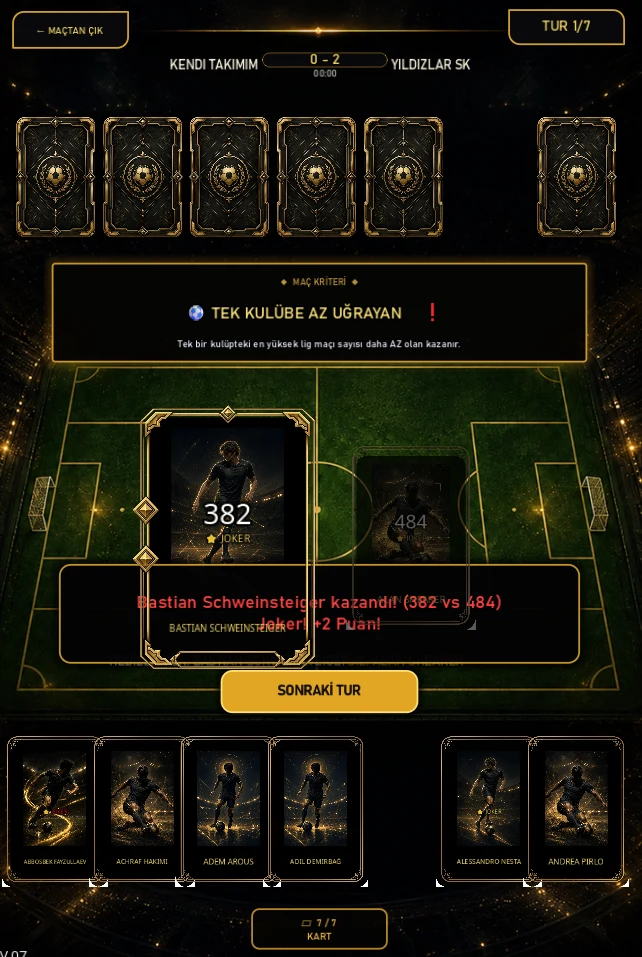 Kör Dövüşü (Futbol Kart Oyunu) screenshot