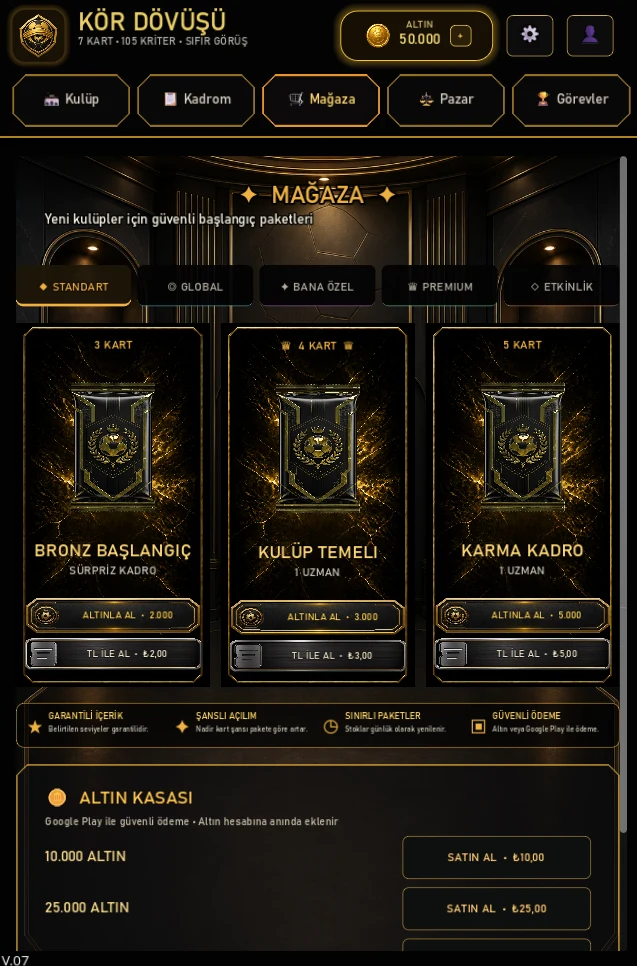 Kör Dövüşü (Futbol Kart Oyunu) screenshot